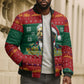 W.E.B. Du Bois Christmas Bomber Puffer Jacket Inspirational Liberty Quote Ugly Knitted Pattern Festive