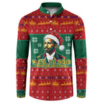 W.E.B. Du Bois Christmas Button Sweatshirt Inspirational Liberty Quote Ugly Knitted Pattern Festive
