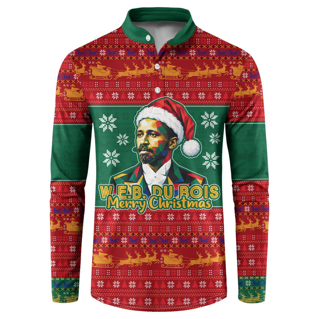 W.E.B. Du Bois Christmas Button Sweatshirt Inspirational Liberty Quote Ugly Knitted Pattern Festive