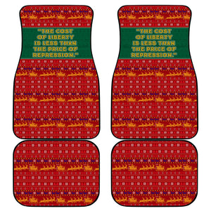 W.E.B. Du Bois Christmas Car Mats Inspirational Liberty Quote Ugly Knitted Pattern Festive