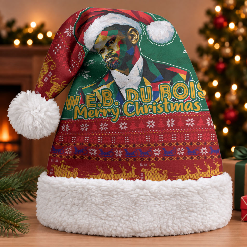 W.E.B. Du Bois Christmas Santa Hat Inspirational Liberty Quote Ugly Knitted Pattern Festive