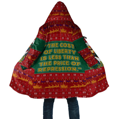 W.E.B. Du Bois Christmas Cloak Inspirational Liberty Quote Ugly Knitted Pattern Festive