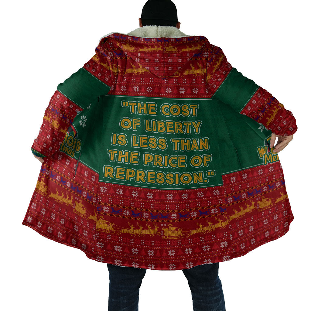 W.E.B. Du Bois Christmas Cloak Inspirational Liberty Quote Ugly Knitted Pattern Festive