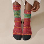 W.E.B. Du Bois Christmas Crew Socks Inspirational Liberty Quote Ugly Knitted Pattern Festive
