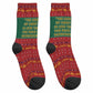 W.E.B. Du Bois Christmas Crew Socks Inspirational Liberty Quote Ugly Knitted Pattern Festive