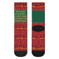 W.E.B. Du Bois Christmas Crew Socks Inspirational Liberty Quote Ugly Knitted Pattern Festive