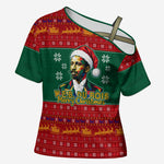 W.E.B. Du Bois Christmas Cross Shoulder Shirt Inspirational Liberty Quote Ugly Knitted Pattern Festive
