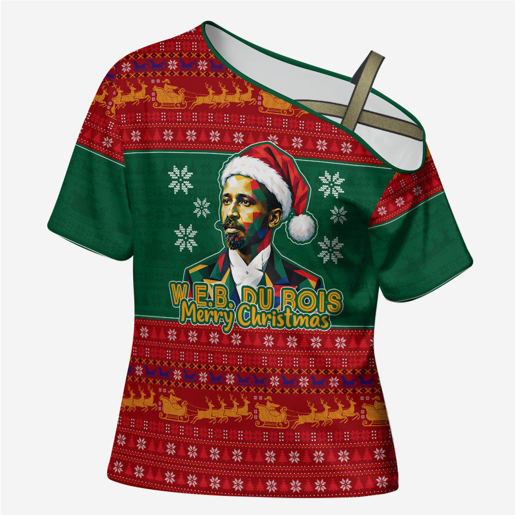 W.E.B. Du Bois Christmas Cross Shoulder Shirt Inspirational Liberty Quote Ugly Knitted Pattern Festive