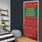 W.E.B. Du Bois Christmas Door Cover Inspirational Liberty Quote Ugly Knitted Pattern Festive