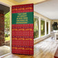 W.E.B. Du Bois Christmas Door Cover Inspirational Liberty Quote Ugly Knitted Pattern Festive