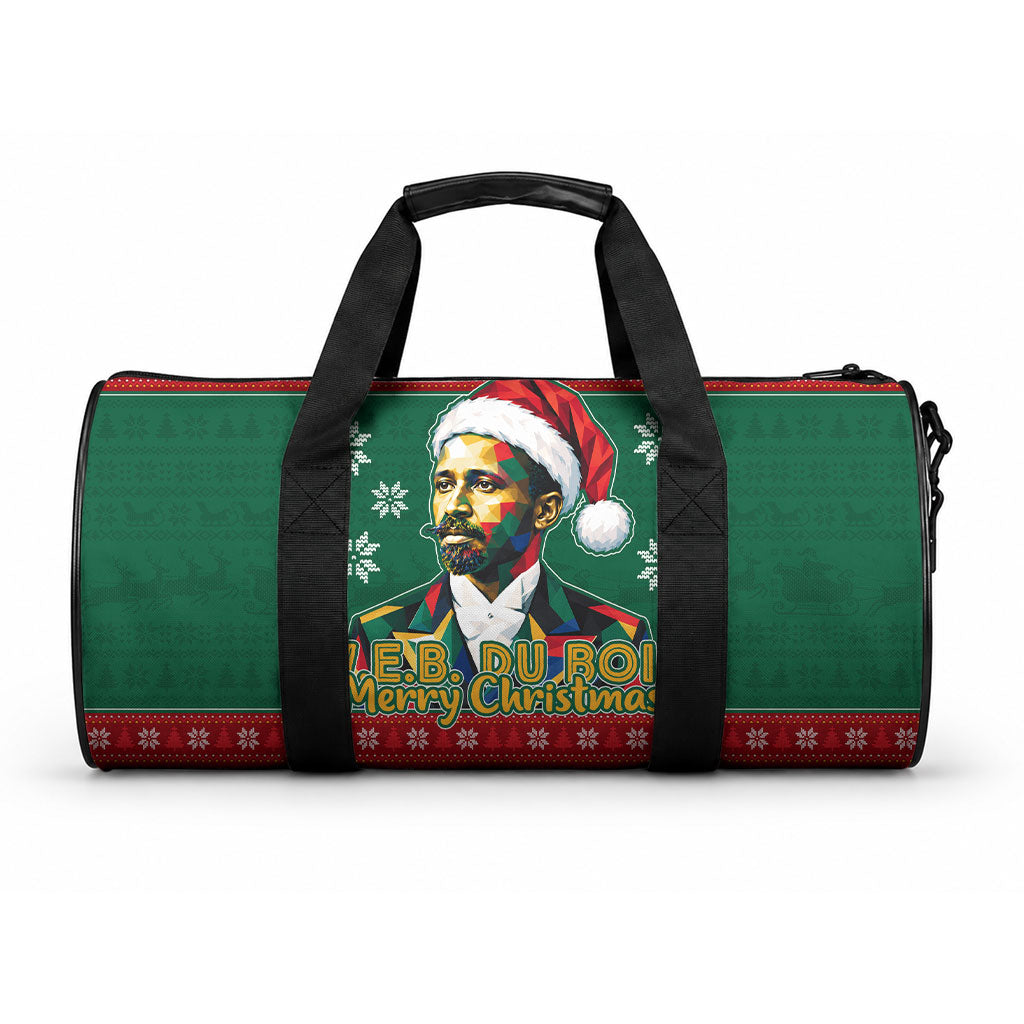W.E.B. Du Bois Christmas Duffle Bag Inspirational Liberty Quote Ugly Knitted Pattern Festive