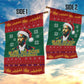W.E.B. Du Bois Christmas Garden Flag Inspirational Liberty Quote Ugly Knitted Pattern Festive