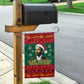 W.E.B. Du Bois Christmas Garden Flag Inspirational Liberty Quote Ugly Knitted Pattern Festive