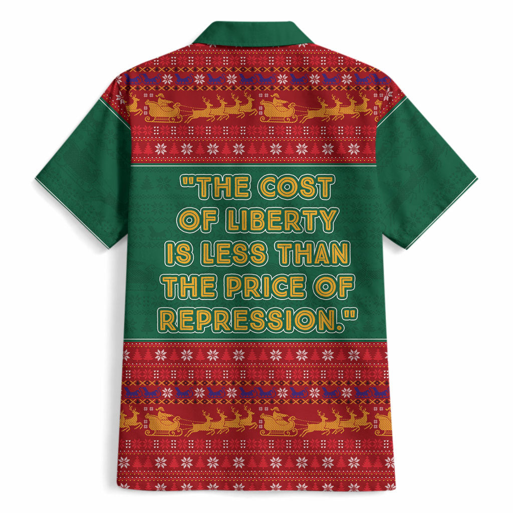W.E.B. Du Bois Christmas Hawaiian Shirt Inspirational Liberty Quote Ugly Knitted Pattern Festive