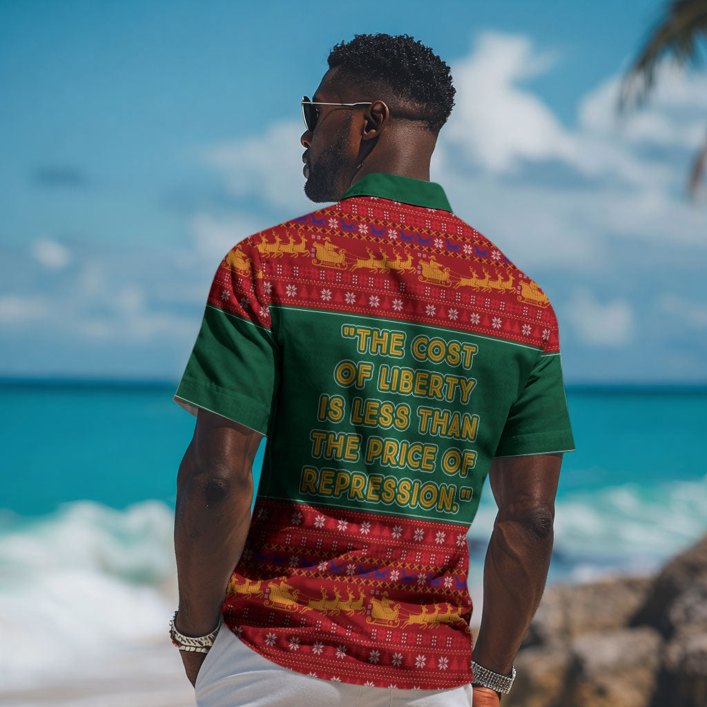 W.E.B. Du Bois Christmas Hawaiian Shirt Inspirational Liberty Quote Ugly Knitted Pattern Festive