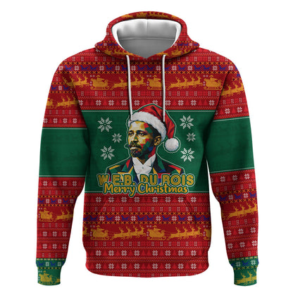 W.E.B. Du Bois Christmas Hoodie Inspirational Liberty Quote Ugly Knitted Pattern Festive