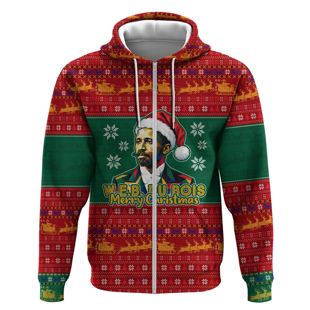 W.E.B. Du Bois Christmas Hoodie Inspirational Liberty Quote Ugly Knitted Pattern Festive