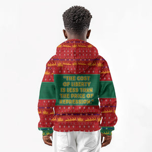 W.E.B. Du Bois Christmas Kid Hoodie Inspirational Liberty Quote Ugly Knitted Pattern Festive