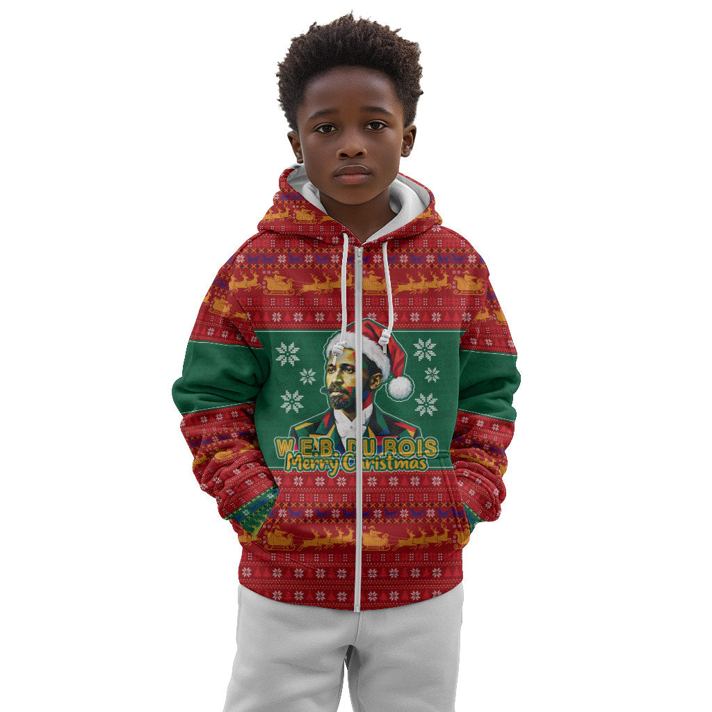 W.E.B. Du Bois Christmas Kid Hoodie Inspirational Liberty Quote Ugly Knitted Pattern Festive