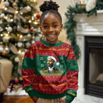W.E.B. Du Bois Christmas Kid Ugly Christmas Sweater Inspirational Liberty Quote Ugly Knitted Pattern Festive
