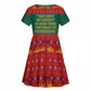 W.E.B. Du Bois Christmas Kid Short Sleeve Dress Inspirational Liberty Quote Ugly Knitted Pattern Festive