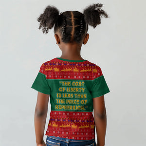 W.E.B. Du Bois Christmas Kid T shirt Inspirational Liberty Quote Ugly Knitted Pattern Festive