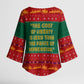 W.E.B. Du Bois Christmas Kimono Sleeve Blouse Inspirational Liberty Quote Ugly Knitted Pattern Festive
