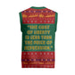 W.E.B. Du Bois Christmas Knitted V-Neck Vest Inspirational Liberty Quote Ugly Knitted Pattern Festive