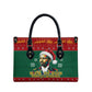 W.E.B. Du Bois Christmas Leather Bag Inspirational Liberty Quote Ugly Knitted Pattern Festive