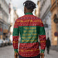 W.E.B. Du Bois Christmas Long Sleeve Button Shirt Inspirational Liberty Quote Ugly Knitted Pattern Festive