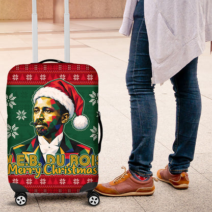 W.E.B. Du Bois Christmas Luggage Cover Inspirational Liberty Quote Ugly Knitted Pattern Festive