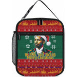 W.E.B. Du Bois Christmas Lunch Bag Inspirational Liberty Quote Ugly Knitted Pattern Festive