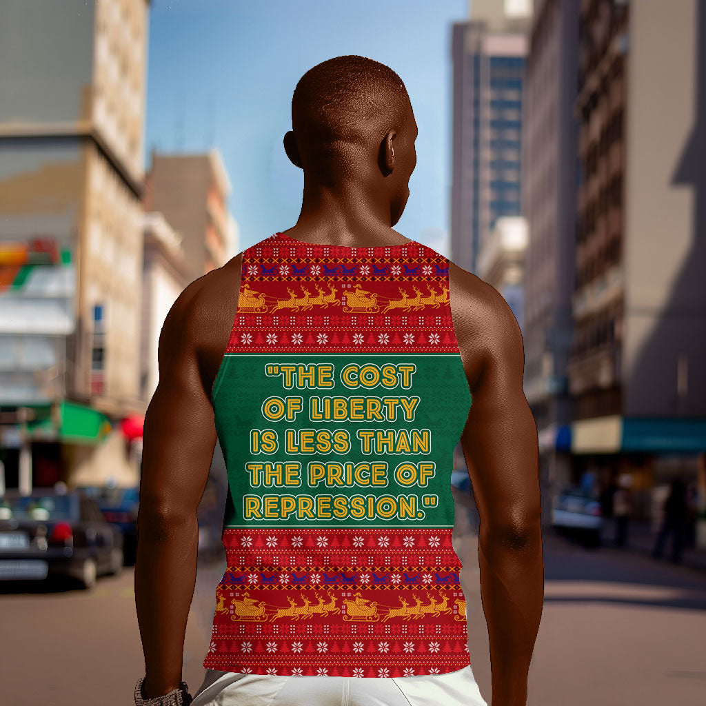 W.E.B. Du Bois Christmas Men Tank Top Inspirational Liberty Quote Ugly Knitted Pattern Festive