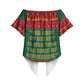 W.E.B. Du Bois Christmas Off Shoulder Wrap Waist Top Inspirational Liberty Quote Ugly Knitted Pattern Festive