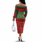 W.E.B. Du Bois Christmas Off The Shoulder Long Sleeve Dress Inspirational Liberty Quote Ugly Knitted Pattern Festive