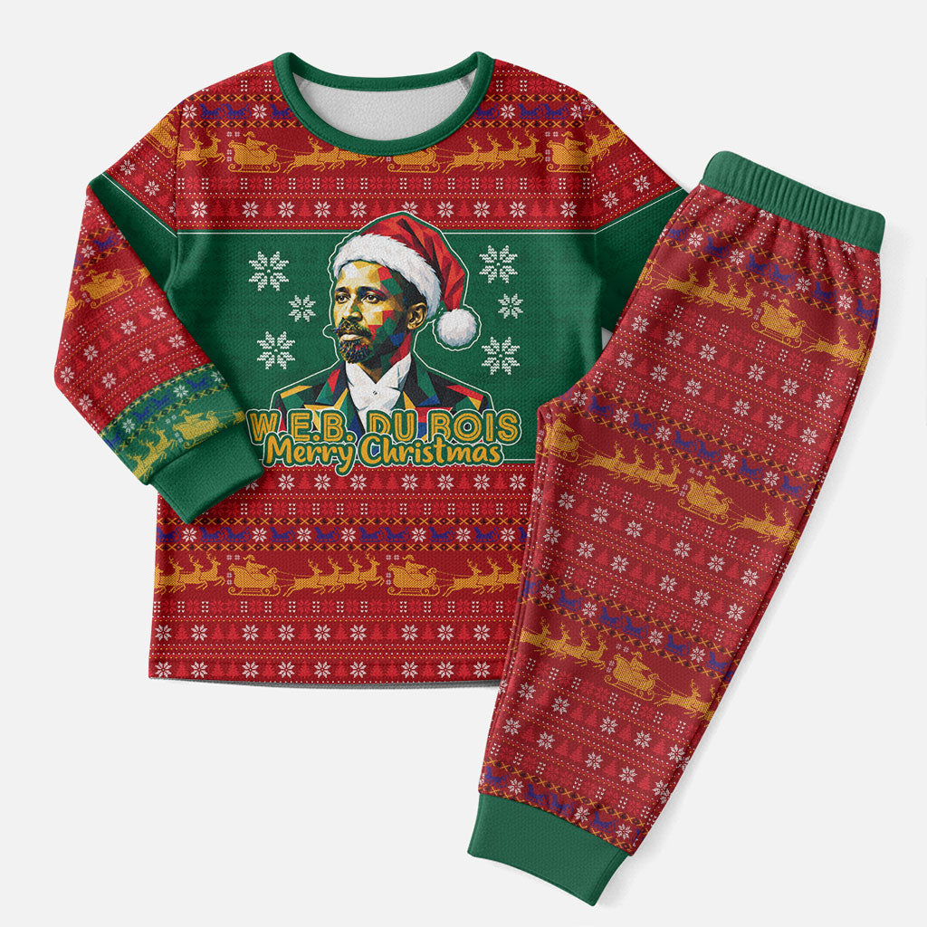 W.E.B. Du Bois Christmas Pajama Set Inspirational Liberty Quote Ugly Knitted Pattern Festive