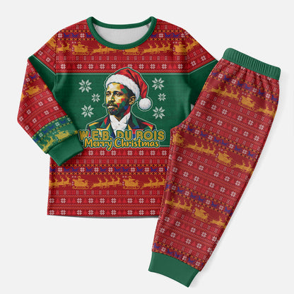 W.E.B. Du Bois Christmas Pajama Set Inspirational Liberty Quote Ugly Knitted Pattern Festive