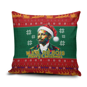 W.E.B. Du Bois Christmas Pillow Cover Inspirational Liberty Quote Ugly Knitted Pattern Festive