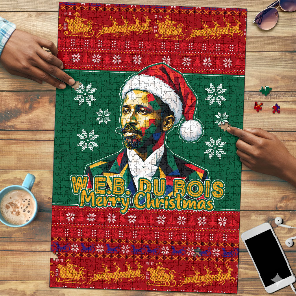 W.E.B. Du Bois Christmas Puzzle Inspirational Liberty Quote Ugly Knitted Pattern Festive