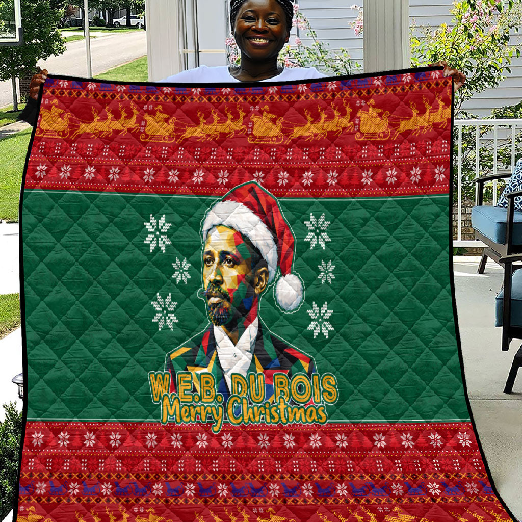 W.E.B. Du Bois Christmas Quilt Inspirational Liberty Quote Ugly Knitted Pattern Festive