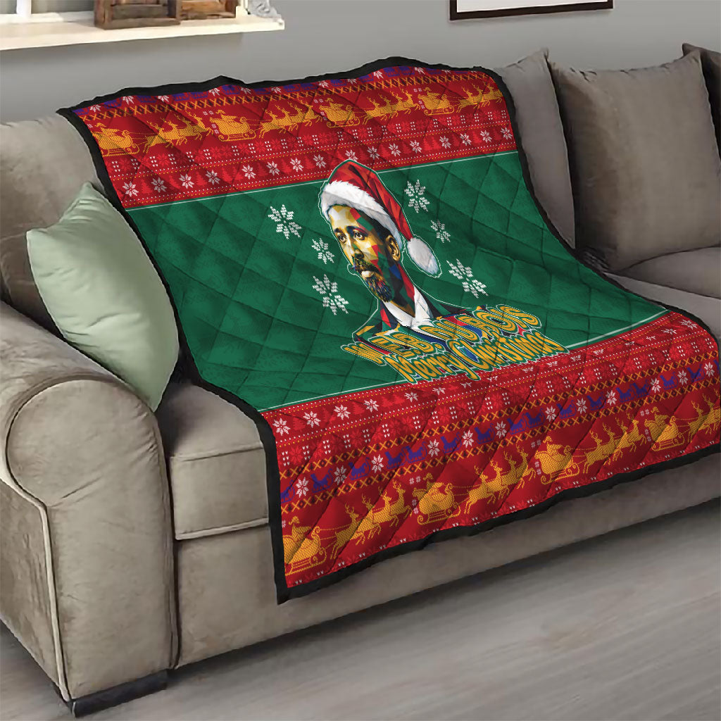 W.E.B. Du Bois Christmas Quilt Inspirational Liberty Quote Ugly Knitted Pattern Festive