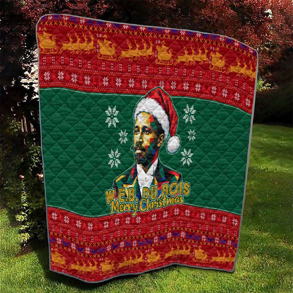 W.E.B. Du Bois Christmas Quilt Inspirational Liberty Quote Ugly Knitted Pattern Festive