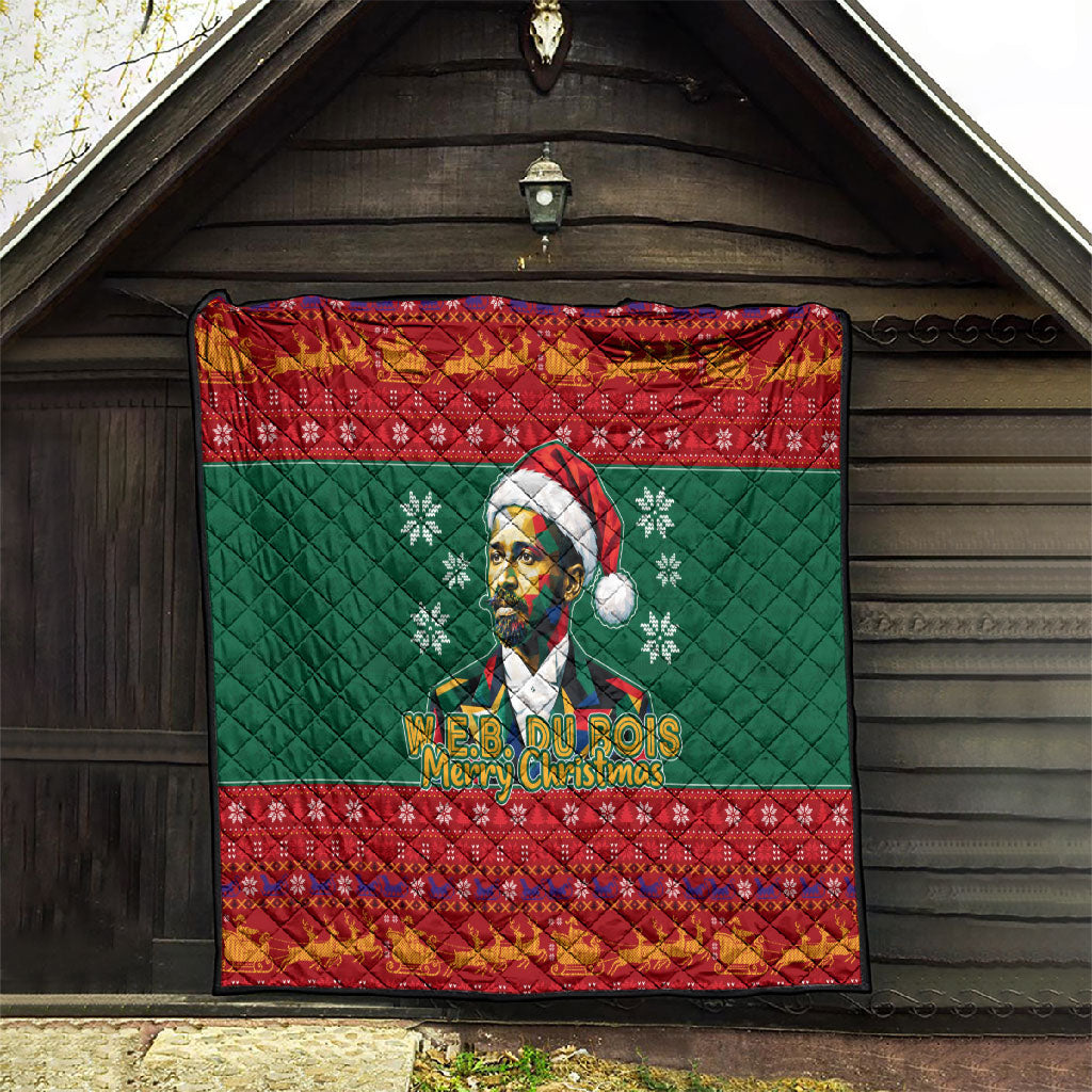 W.E.B. Du Bois Christmas Quilt Inspirational Liberty Quote Ugly Knitted Pattern Festive