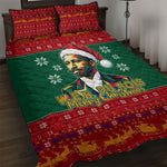 W.E.B. Du Bois Christmas Quilt Bed Set Inspirational Liberty Quote Ugly Knitted Pattern Festive