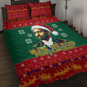 W.E.B. Du Bois Christmas Quilt Bed Set Inspirational Liberty Quote Ugly Knitted Pattern Festive