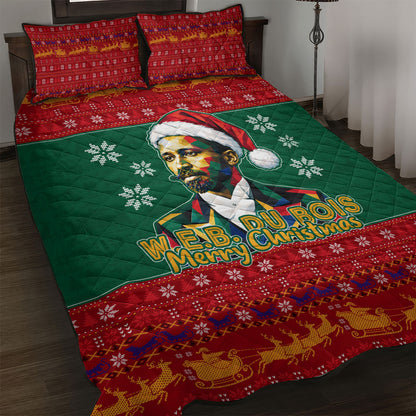 W.E.B. Du Bois Christmas Quilt Bed Set Inspirational Liberty Quote Ugly Knitted Pattern Festive