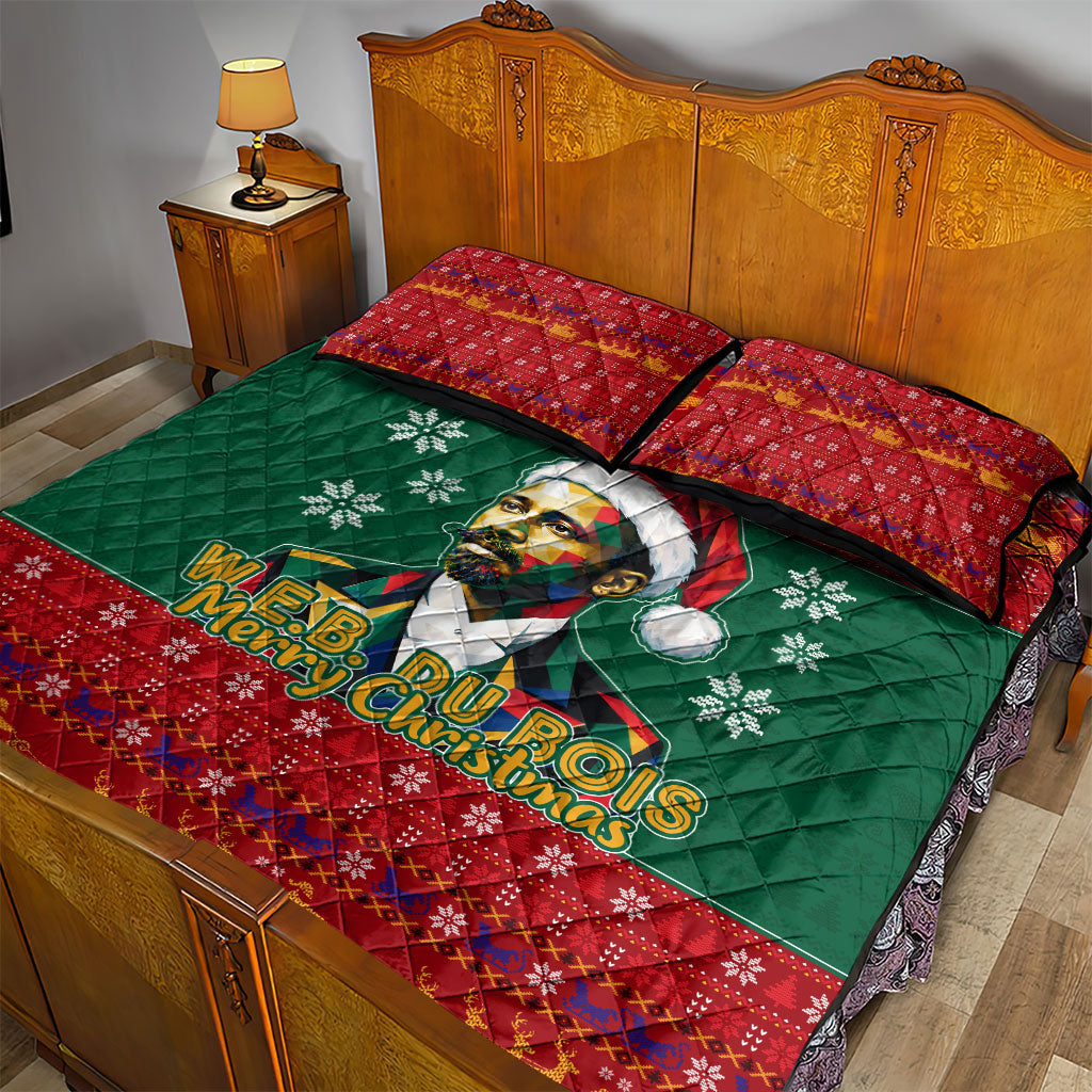 W.E.B. Du Bois Christmas Quilt Bed Set Inspirational Liberty Quote Ugly Knitted Pattern Festive