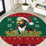 W.E.B. Du Bois Christmas Round Carpet Inspirational Liberty Quote Ugly Knitted Pattern Festive