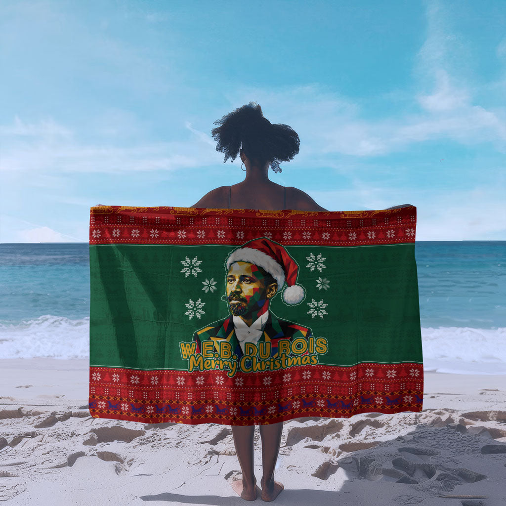 W.E.B. Du Bois Christmas Sarong Inspirational Liberty Quote Ugly Knitted Pattern Festive