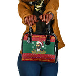 W.E.B. Du Bois Christmas Shoulder Handbag Inspirational Liberty Quote Ugly Knitted Pattern Festive